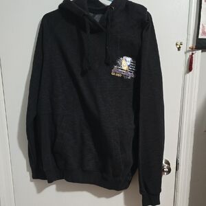 Classic Black Pullover Sweatshirt with Hood